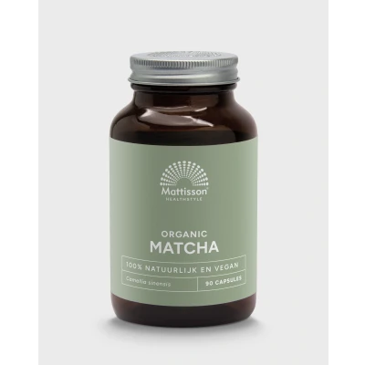 Afbeelding van Mattisson Biologische Matcha 500mg 90 capsules