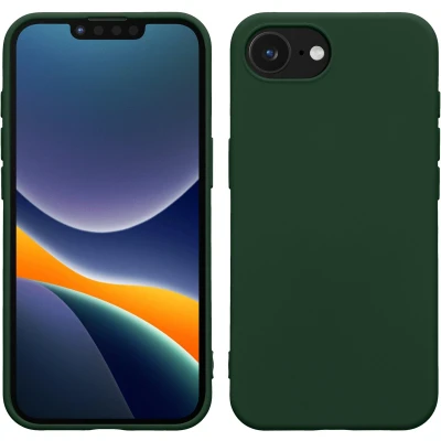 Afbeelding van kwmobile telefoonhoesje geschikt voor Apple iPhone 16e Hoesje smartphone Back cover in donkergroen