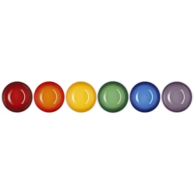 Afbeelding van Le Creuset Mini Ramekins Regenboog 100 ml Set Van 6 Stuks