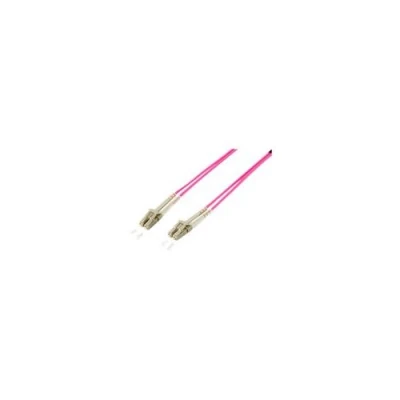 Image de equip Pro Cordon de raccordement LC multi mode (M) pour 0.5 m fibre optique duplex 50 / 125 microns OM4 sans halogène violet