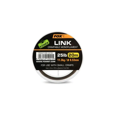Afbeelding van Fox Edges Link Crimpable Monofilament 20m Maat : 25lb 11.3kg