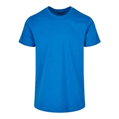 Afbeelding van Herenshirt &#039;Basic Round Neck&#039; met korte mouwen Cobalt Blue XL