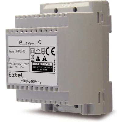 Afbeelding van Extel DIN rail netvoeding voor Deurintercom Grijs