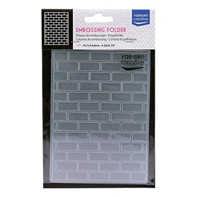 Afbeelding van Vaessen creative Embossingbord, steen 14,6 x 10,8 0,5 cm, 1 stuk, verjaardag, geboorte, kerstkaarten en papieren knutselwerk, transparant, 6