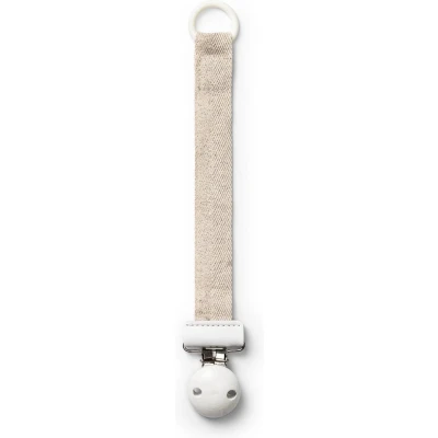 Afbeelding van Elodie Fopspeenketting Hout Speenkoord Fopspeenhouder Speenclip Silver Sheen