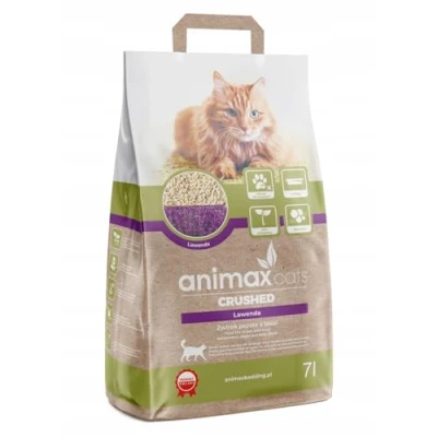 Afbeelding van Animax Kattenbakvulling Klonterende strooisel lavendel geplet, 7 liter