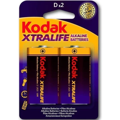 Afbeelding van Kodak Xtralife Alkaline Batteries Lr20 D 1.5v