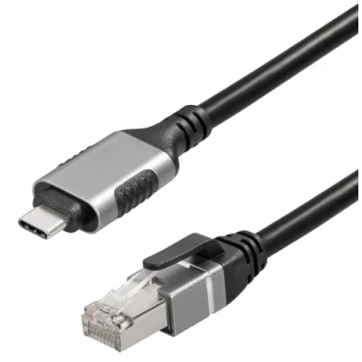 Afbeelding van Maxtrack USB C / RJ45 Netwerk Adapter CAT 6 [1x stekker 1x stekker] 1 m Zwart