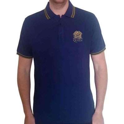 Afbeelding van Queen Crest Logo Polo shirt 2XL Blauw
