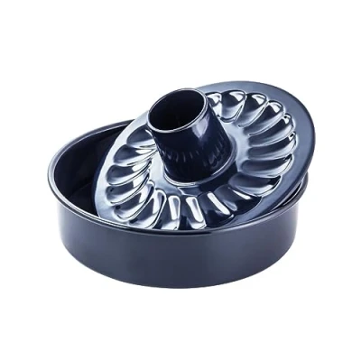 Afbeelding van Dr. Oetker 2365 ronde taartvorm met dubbele bodem, cakevorm savarinbodem, taartvorm, briochevorm, vorm, staal, mesh, 28 cm