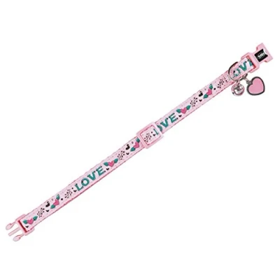 Afbeelding van Nobby halsband kat love roze