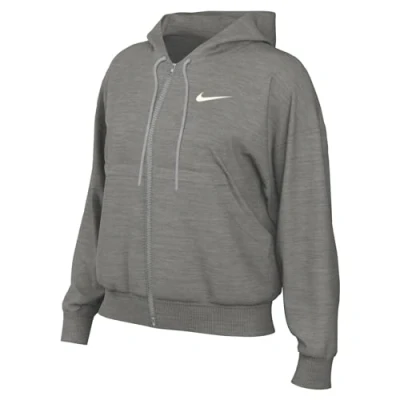 Afbeelding van Nike Sportswear Style Hoodie Sweater met rits, Dames, Maat: M Tall, Grey heather/sail