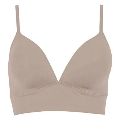 Image de Athena Soutien Gorge Bustier Femme Easy Seconde Peau à Coques sans Armatures, Microfibre Ultra Stretch Label OEKO TEX Café latte, 4 (M)