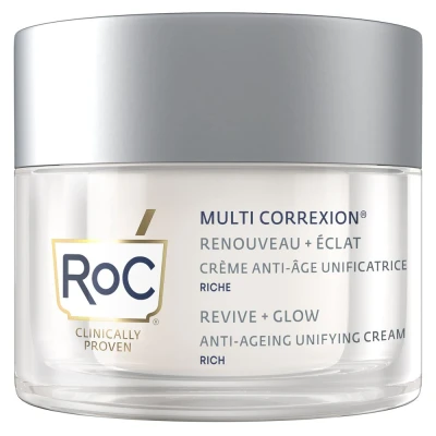 Afbeelding van 3x RoC Multi Correxion Revive + Glow Unifying Anti Aging Crème 50 ml