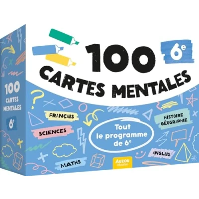 Afbeelding van 100 CARTES MENTALES TOUT LE PROGRAMME DE 6E
