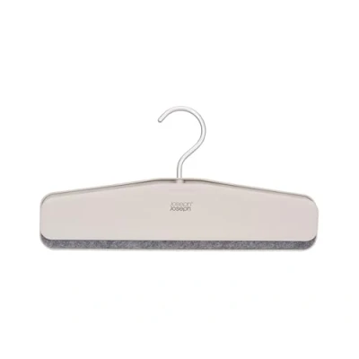Afbeelding van Joseph Orderly Broekhangers, 2 stuks, clipdesign voor broek/rokken, zachte vilten handgreep, robuuste haken, gerecycled kunststof