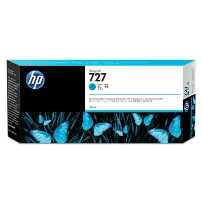 Image de HP 727 cartouche d&#039;encre DesignJet cyan, 300 ml