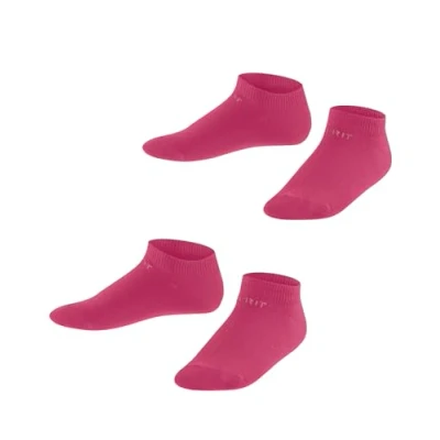 Afbeelding van Esprit Foot Logo 2 Pack duurzaam organisch katoen multipack sneakersokken kinderen blauw Maat 31 34