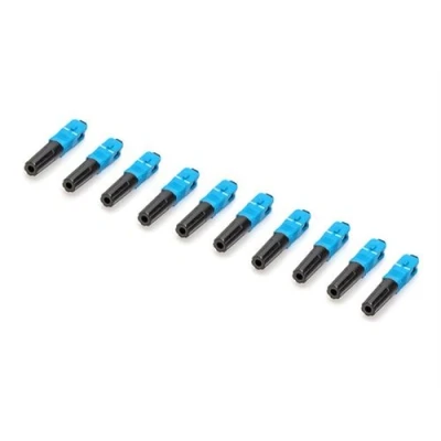 Image de DIGITUS Connecteur de réseau mode unique SC/UPC (M) fibre optique 2.5 mm 9 / 125 micromètres noir, bleu (pack 10)