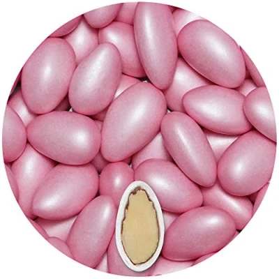 Afbeelding van EinsSein® 500 g doopamandelen De parel _ glinsterende roos snoep voor doop, toewijding, chocoladedragees, snoep, chocoladeplaten jongens en meisjes, grote boodschap communie