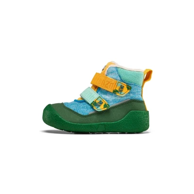 Afbeelding van Affenzahn Lauflerner Bottes d&#039;hiver Vegan Snuggy antidérapantes avec fermeture Velcro Imperméables Doublure chaude Légères Taille 19 25, Ours créatif turquoise, 23 EU