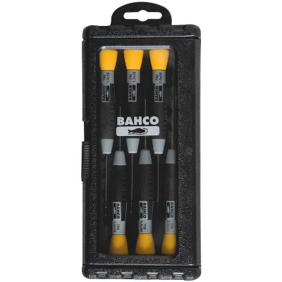 Afbeelding van BAHCO 706 3 precisie schroevendraaierset, gleuf 6 delig