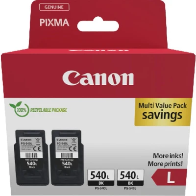 Afbeelding van Canon PG 540L Black Ink Cartridge Twin Combo Pack 5224B020