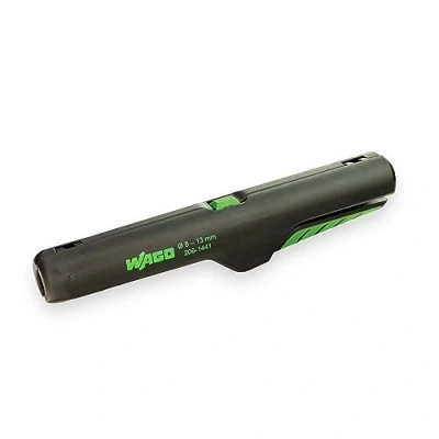 Afbeelding van WAGO Binnendoos stripper 206 1441, voor een diameter van 8 tot 13 mm, het strippen alle gangbare ronde kabels met speciale lay out vier bladen, TÜV/GS geteste messen