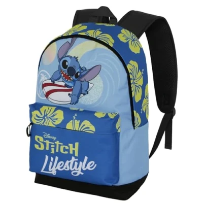Afbeelding van Disney Stitch Rugzak Lifestyle 2 Vakken Premium Quality Laptop / tablet vak Hoogte 44cm