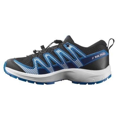 Afbeelding van Salomon XA PRO V8 Unisex Outdoorschoenen voor kinderen, Maat: 31, Black/white/french blue Kunststof/ textiel