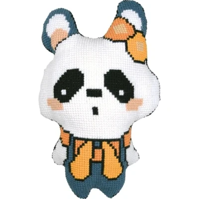 Afbeelding van Vervaco Kruissteekvormkussen kit met rug Panda PN 0214145