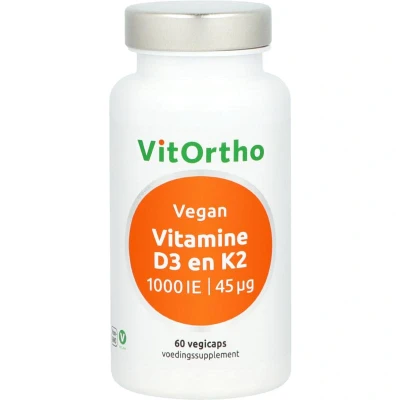 Afbeelding van Vitamine D3 1000IE K2 45 mcg vegan