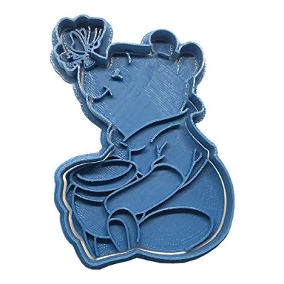 Afbeelding van Cuticuter Winnie de Poeh uitsteekvorm vlinder blauw