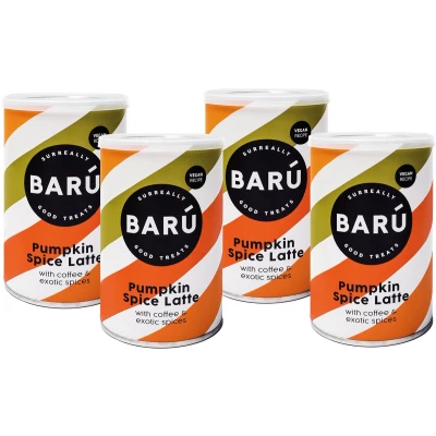 Afbeelding van BARÚ Pumpkin Spice Latte Instant poeder 4 x 250g 64 porties