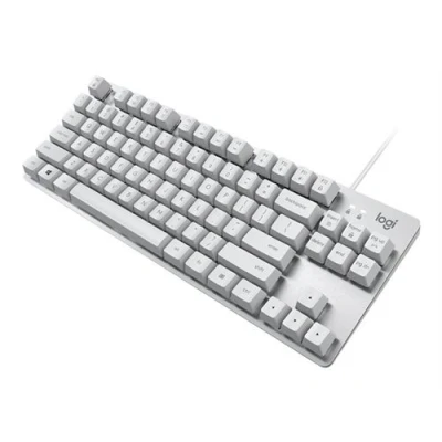 Image de Logitech K835 TKL Clavier USB commutateur : TTC Red blanc naturel/argent