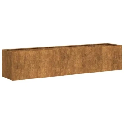 Afbeelding van Plantenbak roestig 200x40x40 cm weervast staal