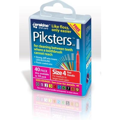 Afbeelding van Piksters 4 Rood 0.65mm 40 stuks Rager