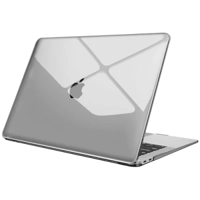 Afbeelding van FINTIE Hoes compatibel met MacBook Air 13 M1 (A2337) / 2020 2019 2018 (A1932 A2179) harde beschermhoes van dun hard plastic, doorzichtig grijs