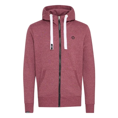 Afbeelding van Solid Sdbenn HIGH NECK ZIP Sweater met rits Wine red, Heren, Maat: Medium, red