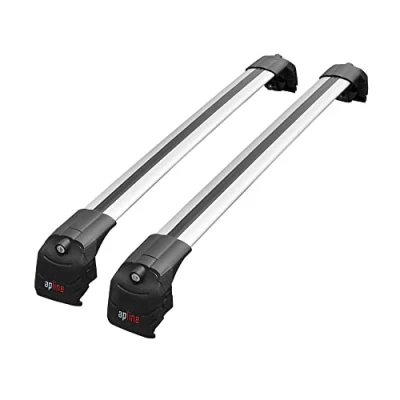 Afbeelding van accessorypart Compatibel met Volvo XC60 II 2017 2024 ACE 2 Dakdrager Railing Auto Bagagedrager Grijs Aluminium Stangen