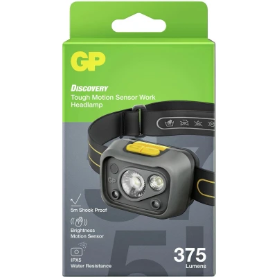 Afbeelding van GP Discovery GPDISHLCW54BL119 Hoofdlamp LED werkt op batterijen 375 lm 26 h