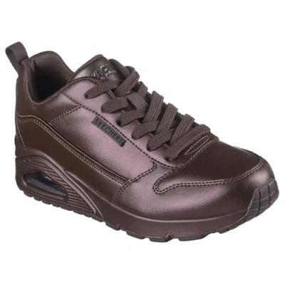 Afbeelding van Skechers Uno Galactic Gal Dames Sneakers Donkerbruin Maat 42