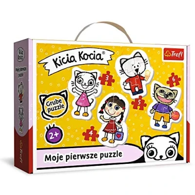 Afbeelding van Trefl, Puzzel, de vrolijke Mieze, 3 6 delen, 4 sets, Baby Classic, voor kinderen vanaf 2 jaar