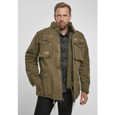 Afbeelding van Brandit Heren Mannen Outdoor Stevige Kwaliteit Zware materialen Urban Streetwear Tactical Jas Jacket M 65 Giant Olijf 7XL