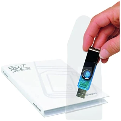 Afbeelding van USB hoes 3L 52.5x90mm met sluiting zelfklevend transparant
