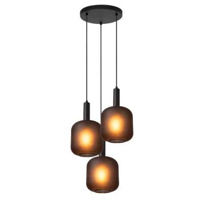 Afbeelding van Lucide ELOISE Hanglamp Ø 40 cm 3xE27 Zwart