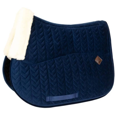 Afbeelding van Kentucky Zadeldekje Skin Friendly Velvet Springen Navy Full