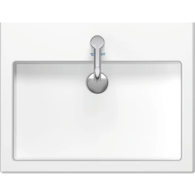 Afbeelding van Duravit Vero wastafel 60 x47 cm. met 1 kraangat wit Tijdloze uitstraling