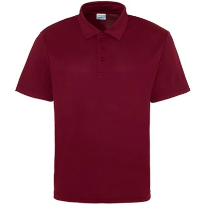 Afbeelding van Herenpolo &#039;Cool Polyester&#039; korte mouwen Burgundy S