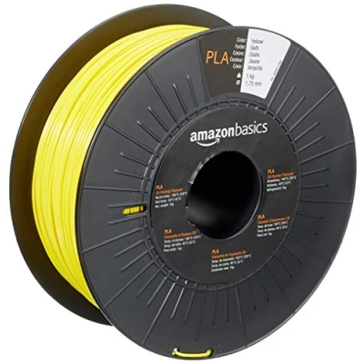 Afbeelding van Amazon Basics PLA filament voor 3D printers, diameter 1,75 mm, geel, spoel van 1 kg